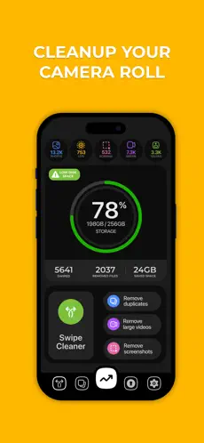 Swipewipe app screenshot showing month view